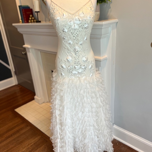 Lillie Rubin Dresses & Skirts - Lillie Rubin White Evening Gown